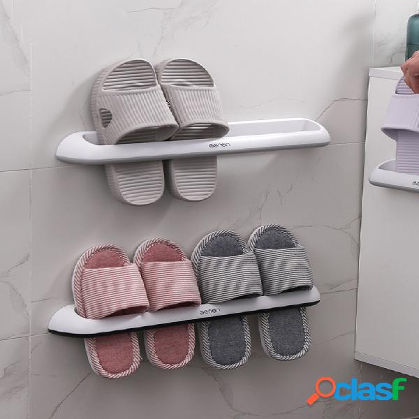 Baño zapatillas Rack Estante de plástico para