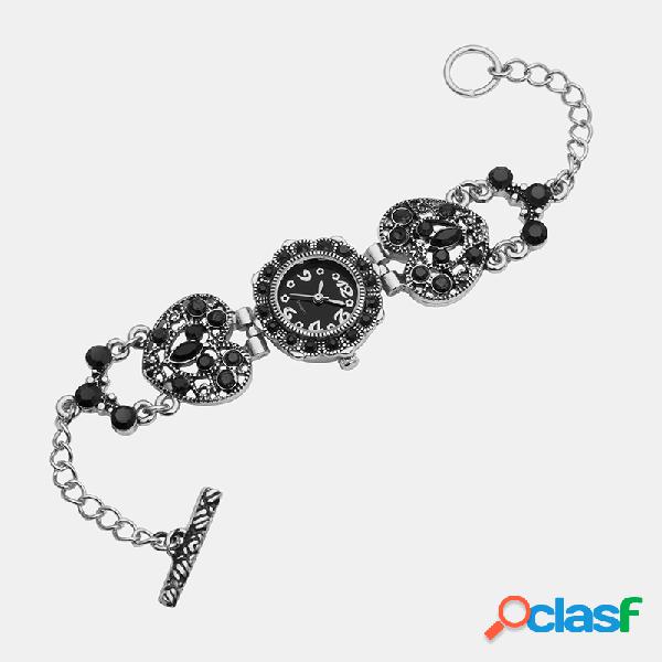 Fashion Elegant Mujer Reloj de pulsera de imitación de