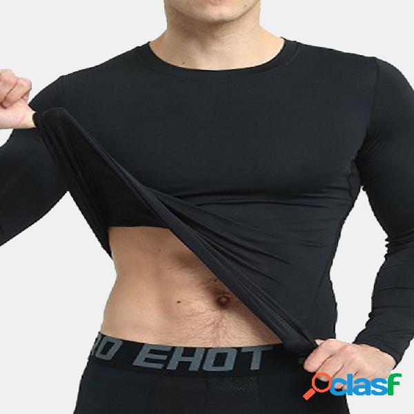 Hombre Super Elastic Sport Gym Running Training Transpirable