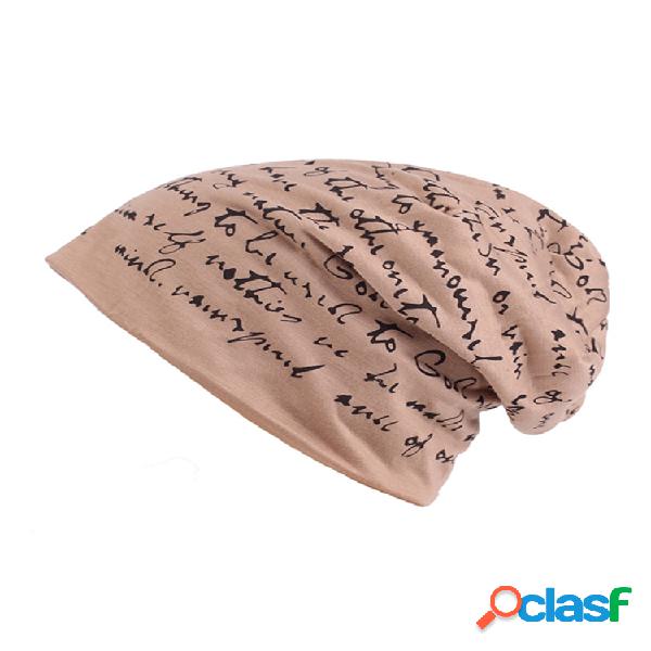 Hombres Otoño Cálido Algodón Beanie Cap Casual Soft