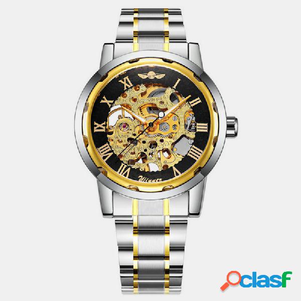 Hombres de negocios reloj acero Banda Impermeable reloj