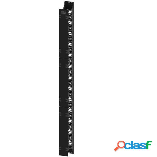 NCS Jaguar Organizador de Cables Vertical NCS-VOP-45, 19'',