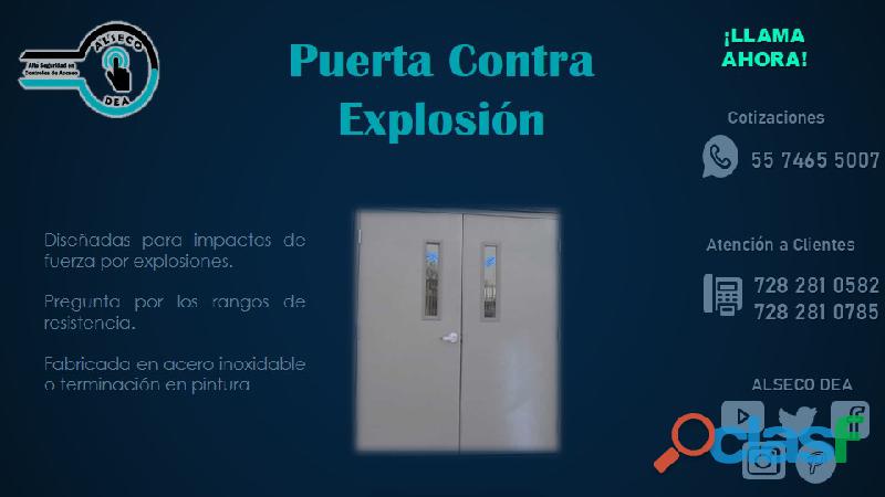Puerta contra explosion