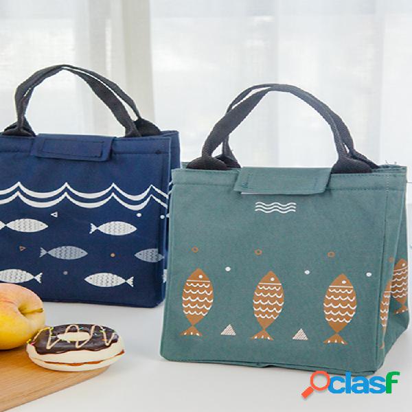SaicleHome Lunch Tote Bolsa Oxford Impermeable Bolso con
