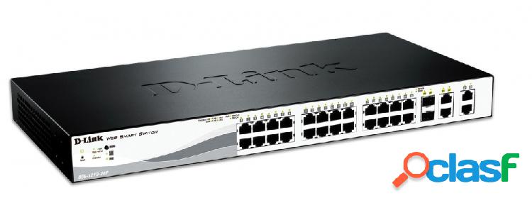 Switch D-LINK Fast Ethernet PoE DES-1210-28P,