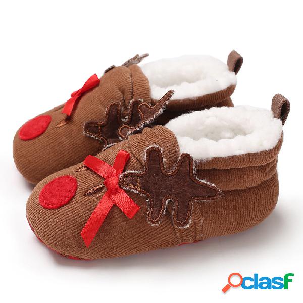 Zapatos para bebés pequeños Apliques de lazo lindo