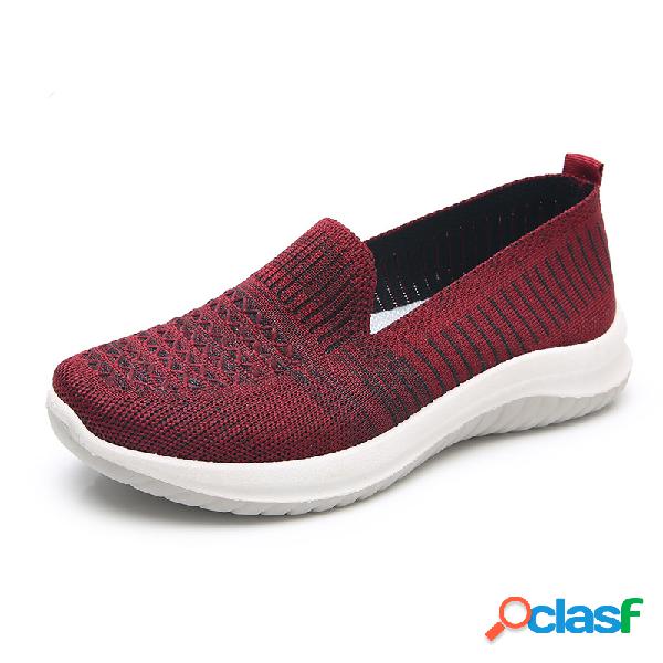 Mujer Slip On Mesh Slip On Sport Soft Zapatos planos