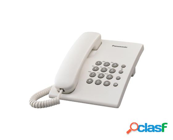 Panasonic Teléfono Alámbrico KX-TS500, Blanco