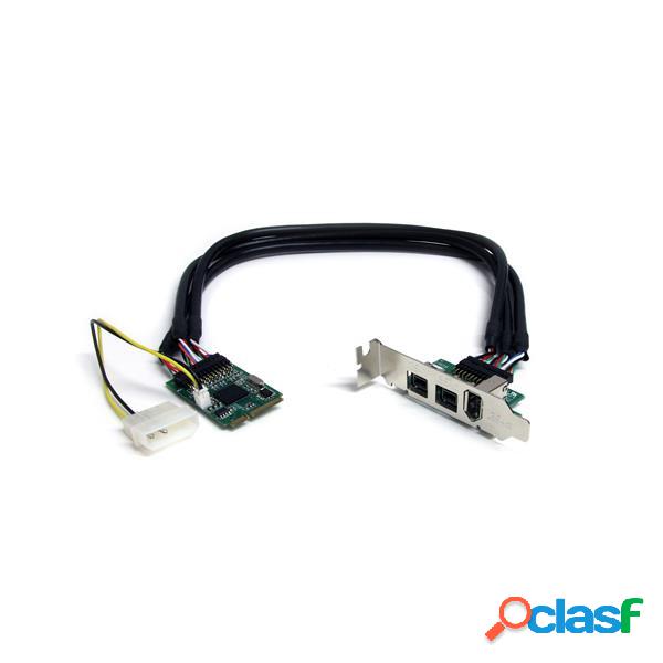 StarTech.com Tarjeta PCI Express MPEX1394B3, Alámbrico, 3x