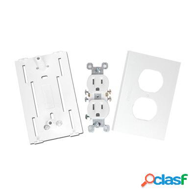 Thorsman Caja para Pared TEK100DUPLEX, 2 Puertos, Blanco
