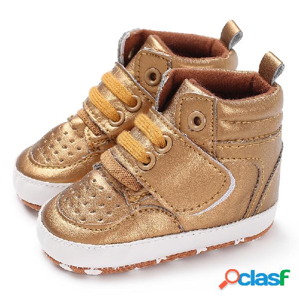 Zapatos para bebés pequeños Cute Comfy High Top