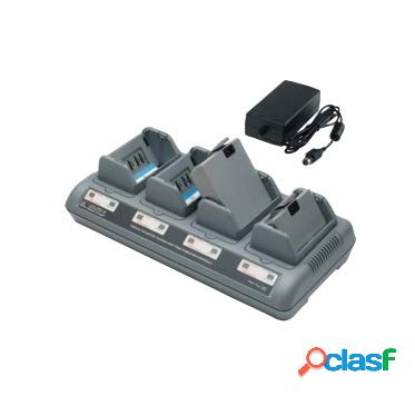 Zebra Cargador de 4 Baterías AC18177-6, Gris