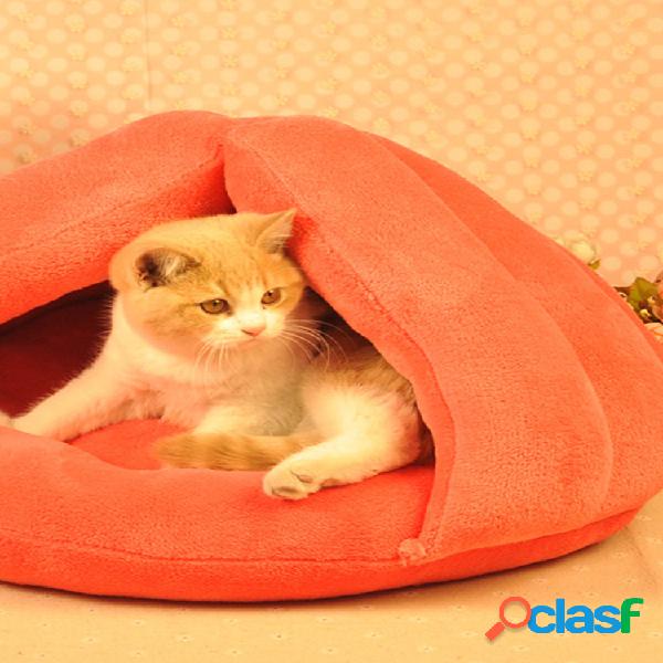 Cat Perro House Puppy Sleeping Bed Cojín Mat Pad Cave Pet