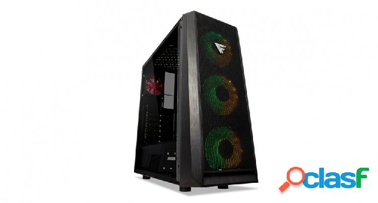 Gabinete Game Factor CSG502 con Ventana RGB, Torre,