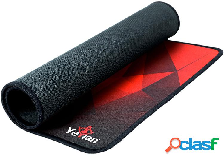 Mousepad Yeyian Krieg 1050, 50 x 36cm, 3mm, Negro/Rojo