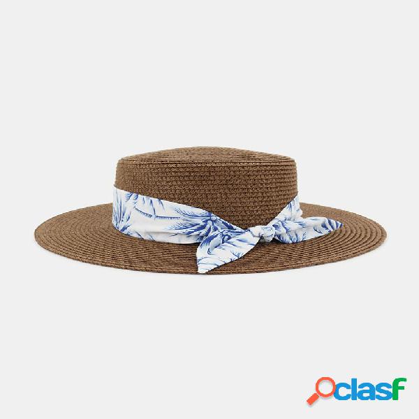 Mujer Viajes Vacaciones Playa Sombrero Jazz Straw Sombrero