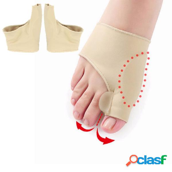 1 par Soft Anti Friction Toes Brace Big Toe Enderezadora