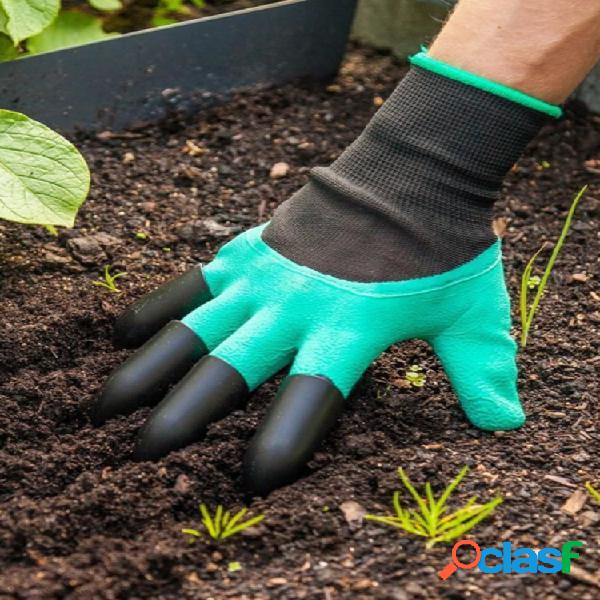 1 par de seguridad Guantes Jardín Guantes Caucho TPR