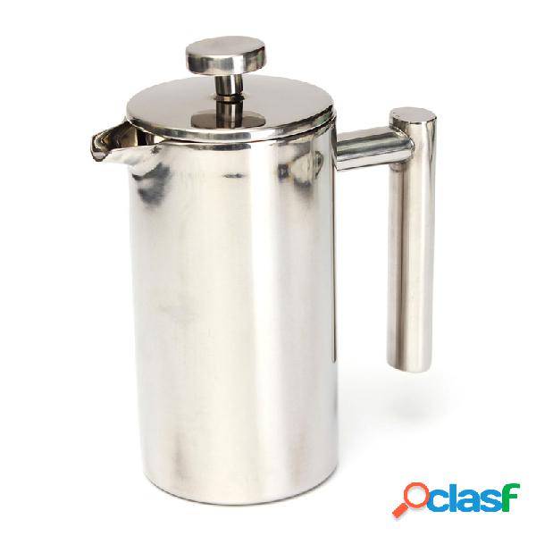 350ml Doublewall de acero inoxidable de café Plunger