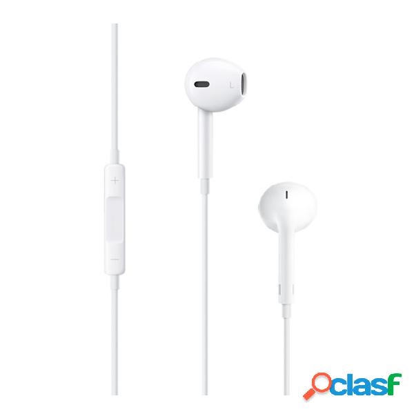 Apple EarPods con Control Remoto, Alámbrico, 3.5mm, Blanco