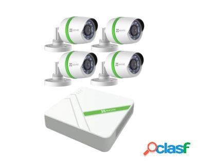 Ezviz Kit de Vigilancia de 4 Cámaras CCTV Bullet y 8