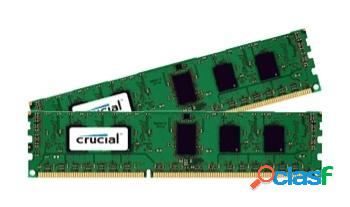 Kit Memoria RAM Crucial CT2K102464BD160B DDR3L, 1600MHz,