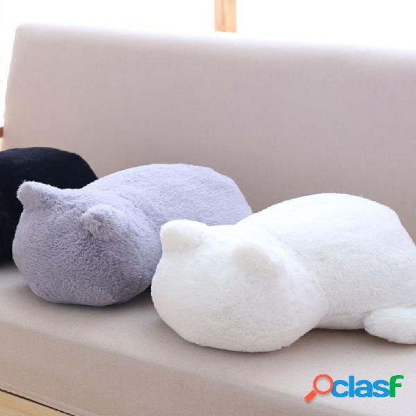 Peluche corto de algodón PP relleno Gato Almohada Muñeca