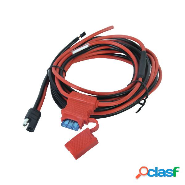 txPRO Cable de Corriente, 3 Metros, Negro/Rojo, para