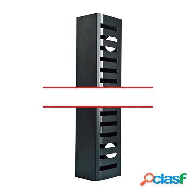 LinkedPRO Organizador de Cable Vertical 21U, Negro