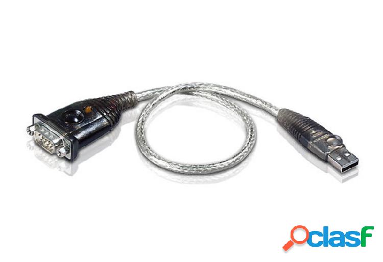 Aten Adaptador USB Macho - RS-232 Macho, Plata