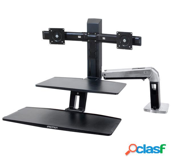 Ergotron WorkFit-A Dual con Teclado Suspendido para 2