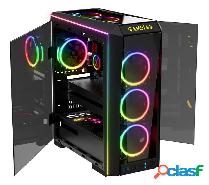 Gabinete Gamdias TALOS P1A con Ventana RGB, Midi-Tower,