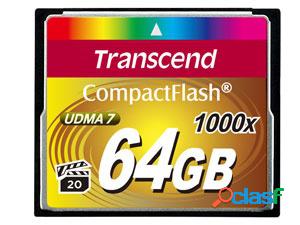 Memoria Flash Transcend, 64GB CompactFlash