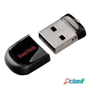Memoria USB SanDisk Cruzer Fit, 32GB, USB 2.0, Negro