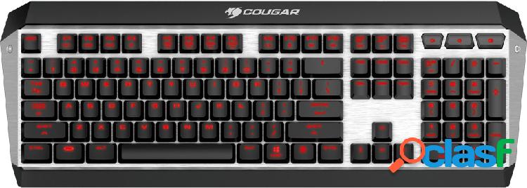 Teclado Gamer Cougar ATTACK X3 LED Rojo, Teclado Mecánico,