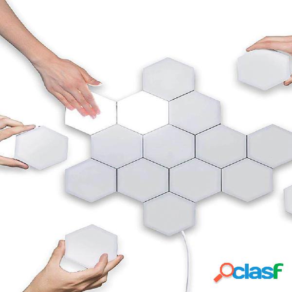 Lámpara de pared hexagonal cuántica LED Modular Touch