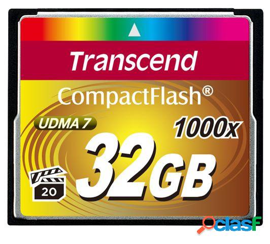 Memoria Flash Transcend, 32GB CompactFlash