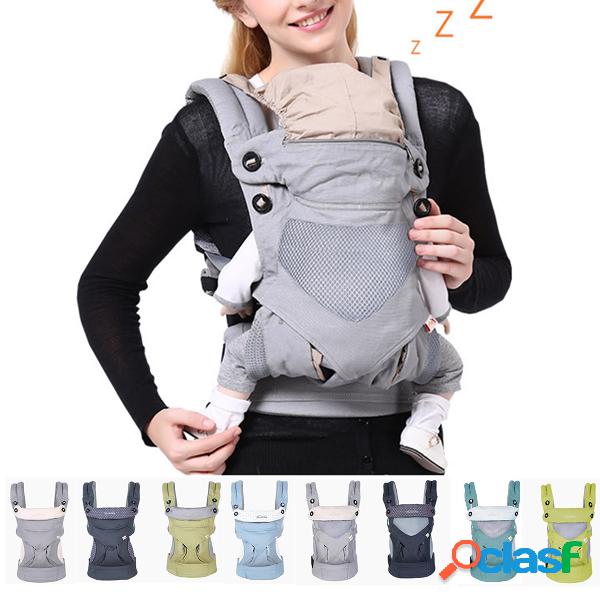 Mujer Mochila multifuncional de cuatro posiciones para bebé