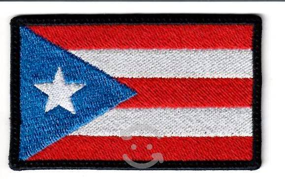 Parches Bordados Banderas de Puerto Rico