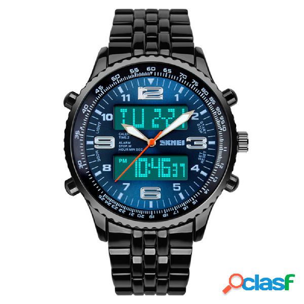 Relojes deportivos del dial de la correa del acero