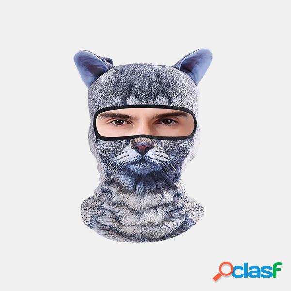 Unisex Ciclismo Bicicleta Esquí Mascara 3D Animal Balaclava