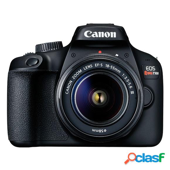Cámara Digital Canon EOS Rebel T100, 18MP, Zoom Óptico