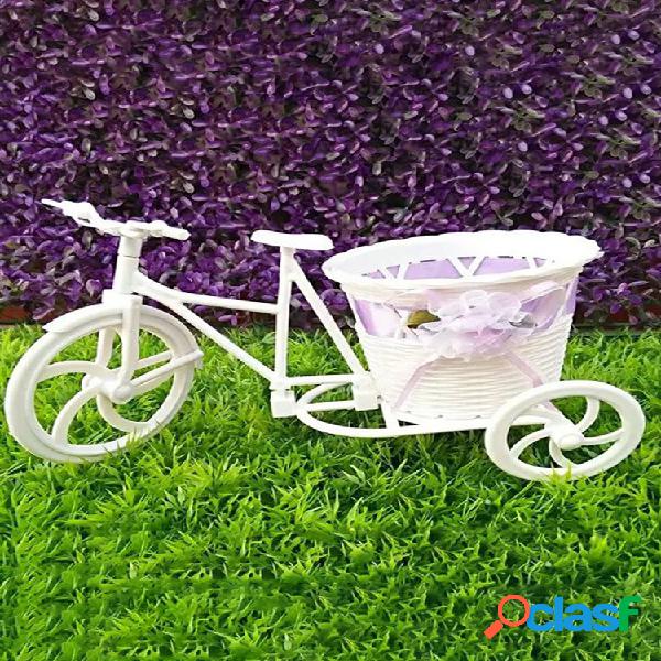 Flores artificiales Bicicleta triciclo contenedor Diseño