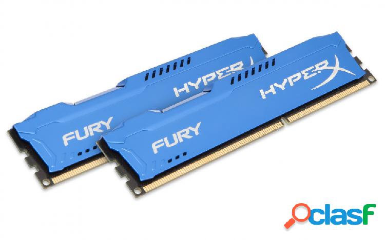 Kit Memoria RAM Kingston HyperX FURY Blue DDR3, 1600MHz, 8GB