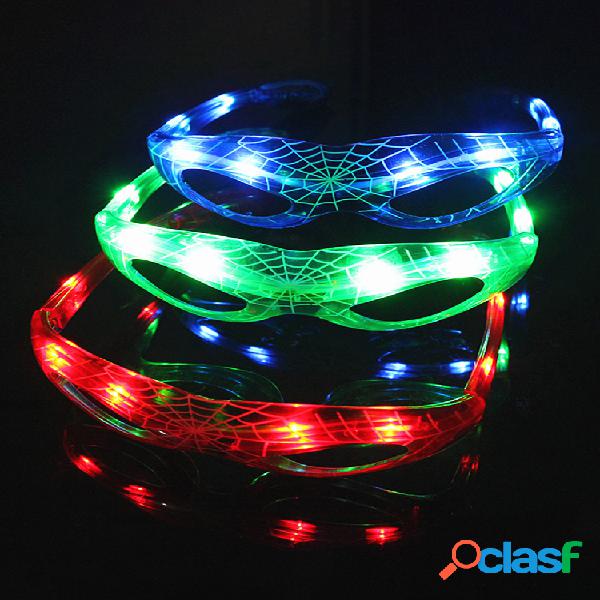 LED estilo araña LED intermitente Gafas fiesta luminosa