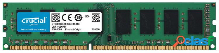 Memoria RAM Crucial DDR3L, 1600MHz, 8GB, Non-ECC, CL11