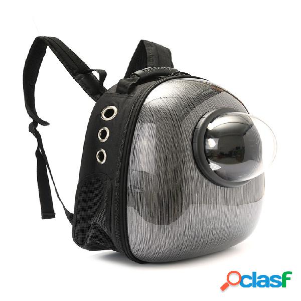 Mochila para mascota astronauta transparente y transpirable