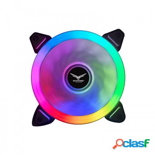 Ventilador Naceb Cepheus RGB, 120mm, 1200RPM, Negro