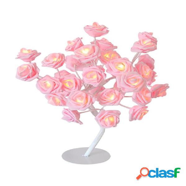 Creativo Rose String Lights lámpara de mesa lámpara de luz
