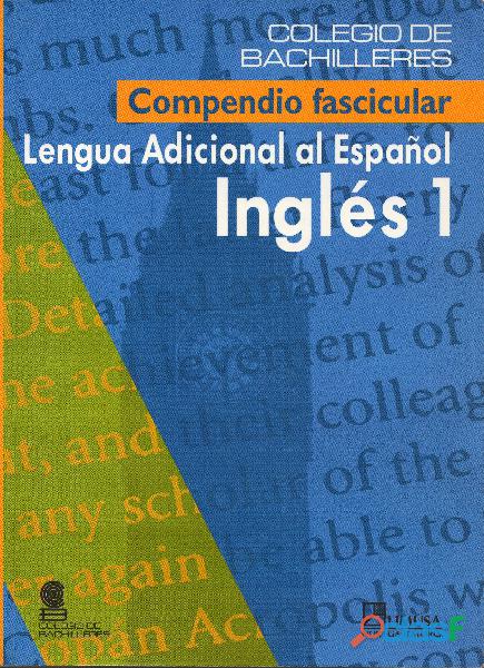 Libro Lengua Adicional al Español Inglés 1 Colegio de